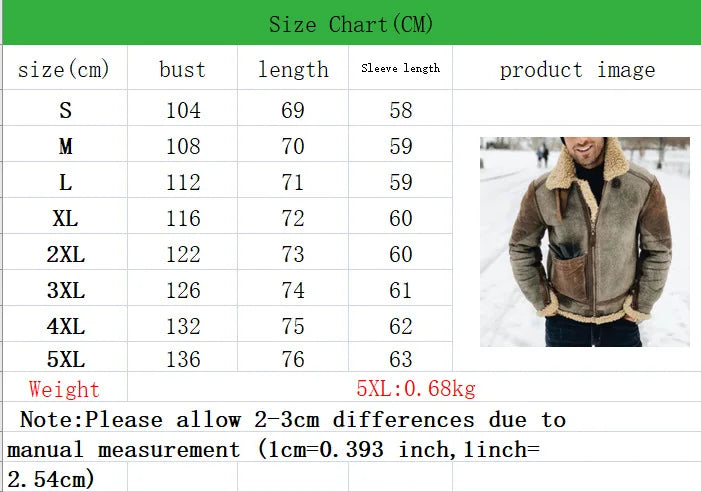 Mens Winter Jacket – Warm Motorcycle Biker Coat with Stand Collar