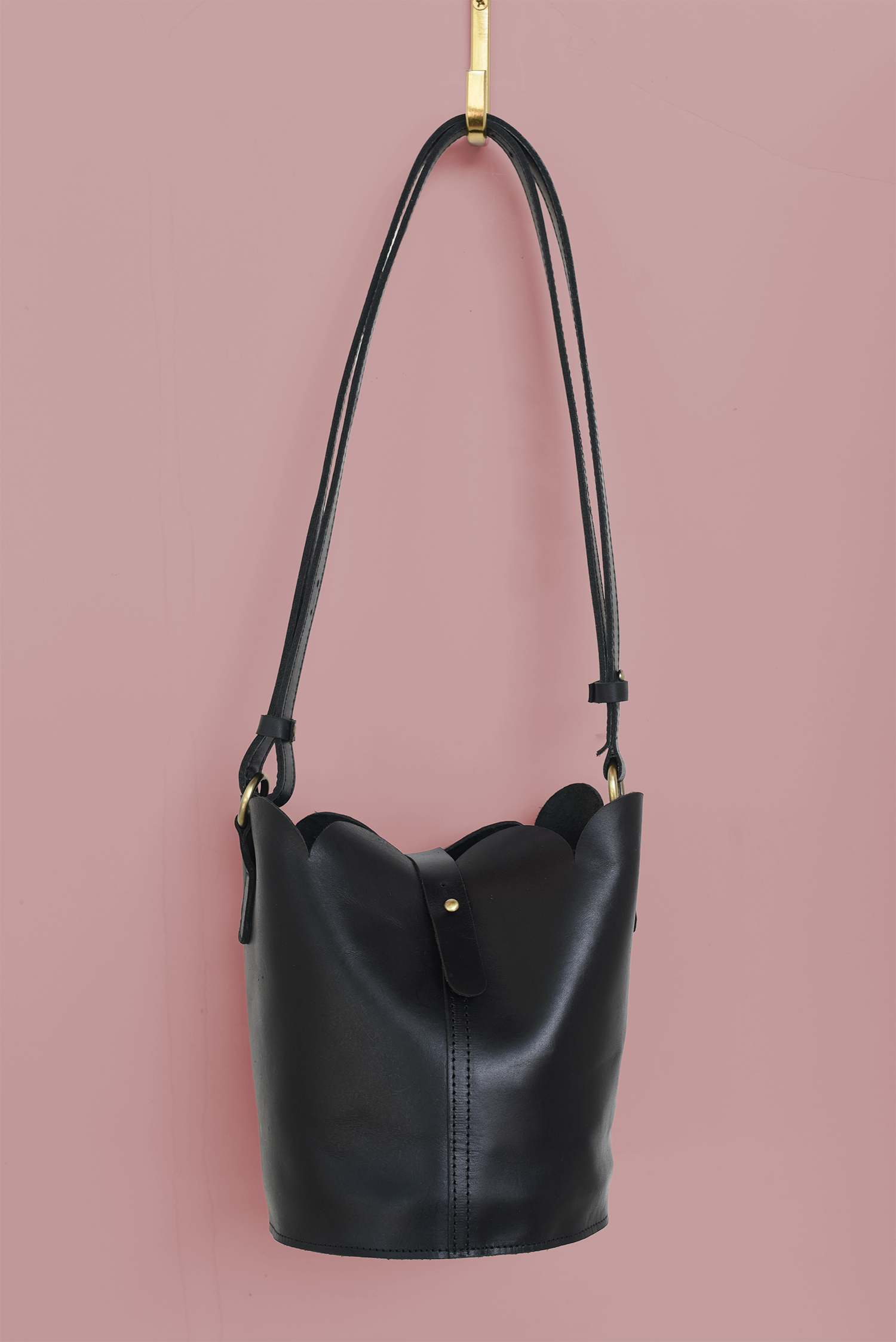 Scalloped Bucket Bag