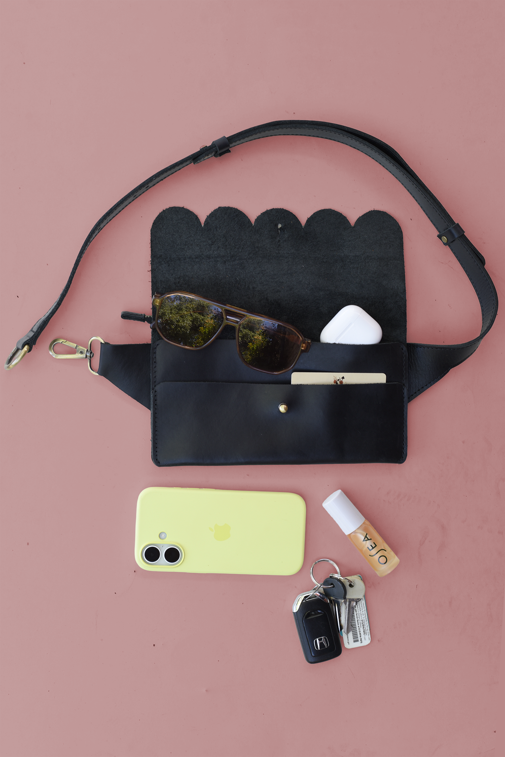 Scalloped Sling Bag