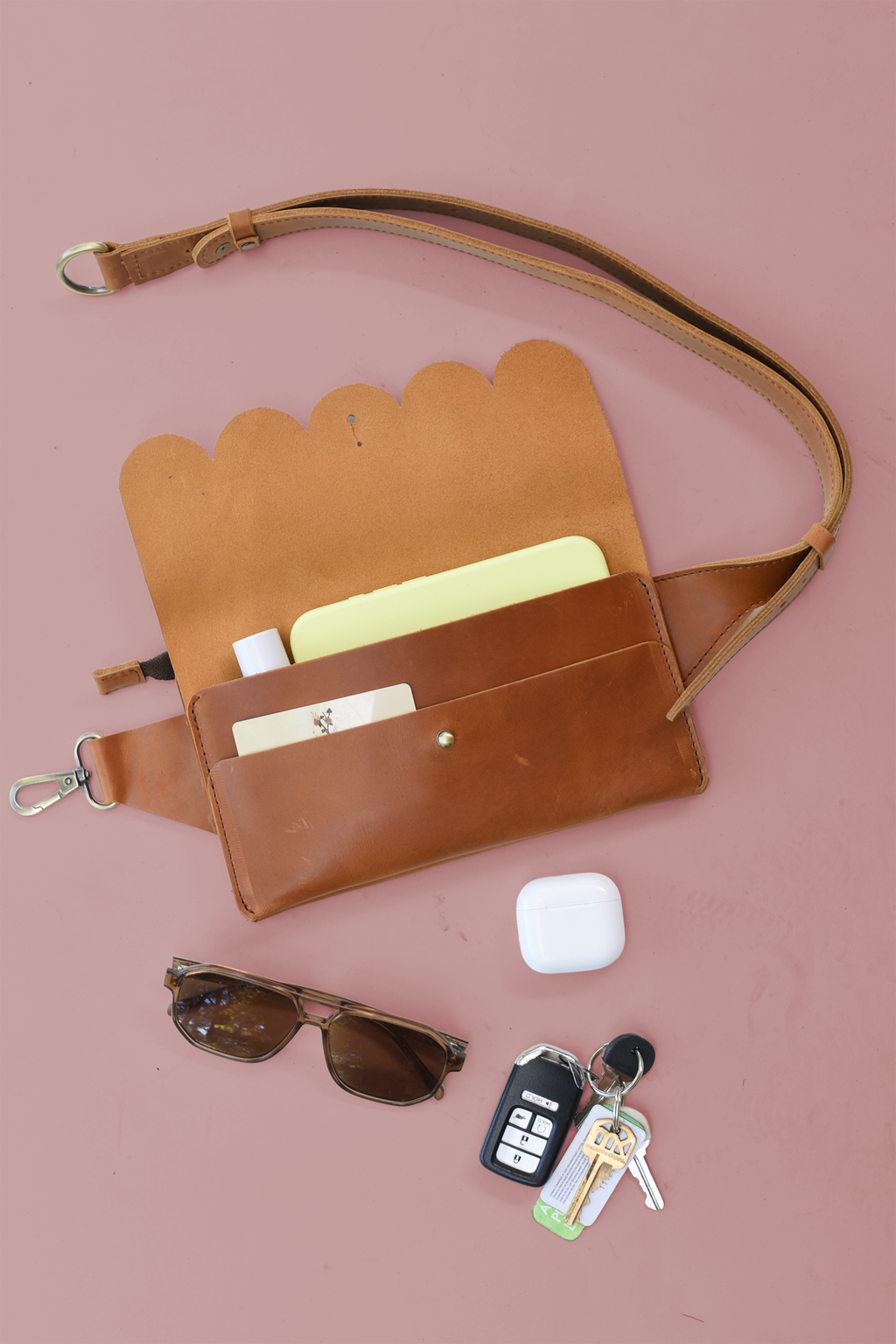 Scalloped Sling Bag