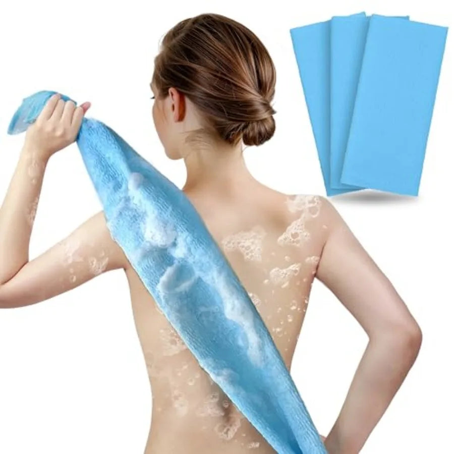 Exfoliating Washcloth And Body Scrubber 3 Pack Japanese Washcloth