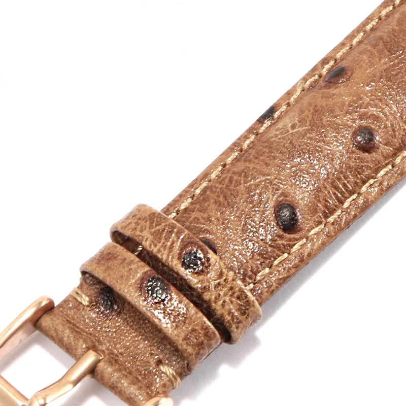Samsung Galaxy Watch 7, 6, 5, 4 & FE Ostrich-Pattern Leather Band