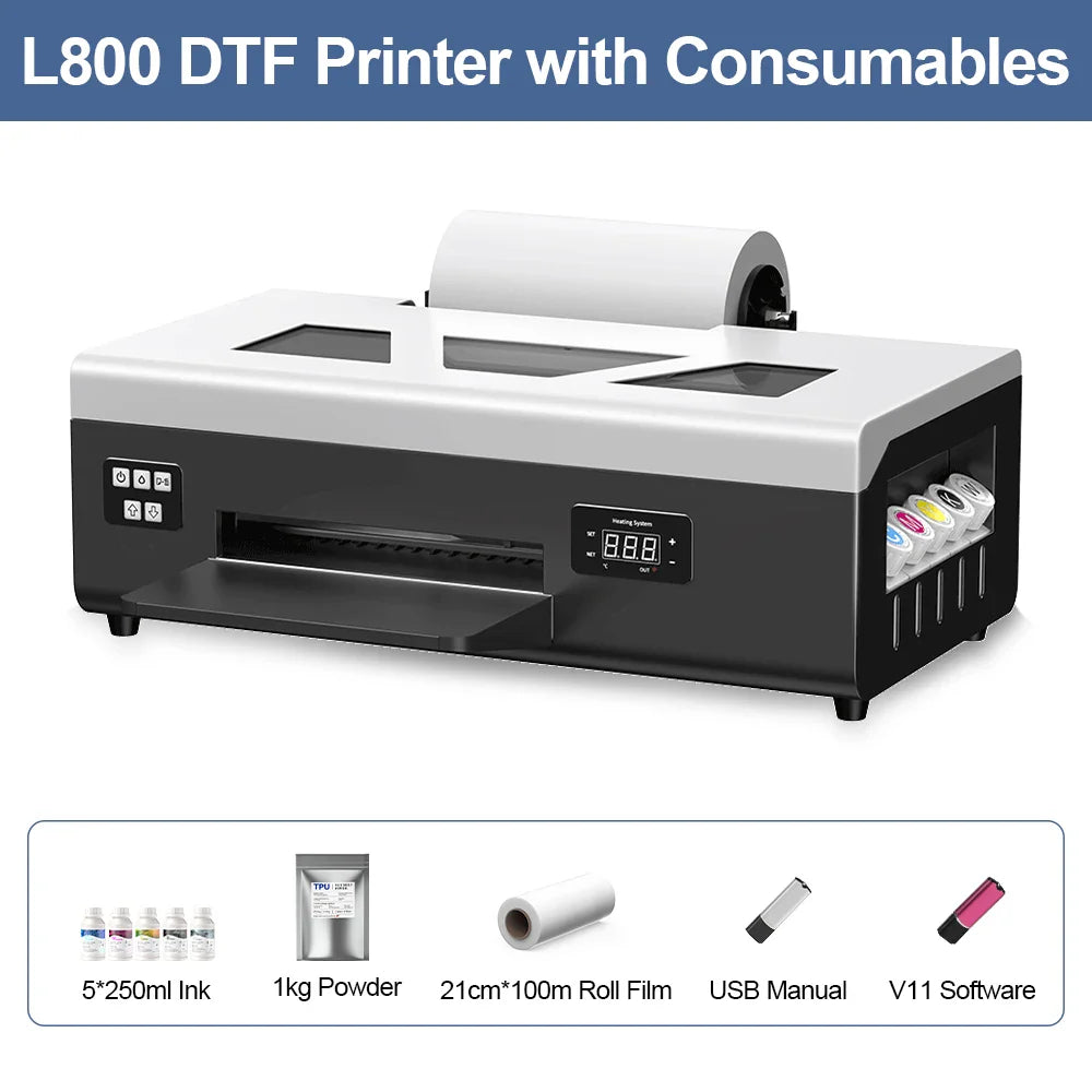 TOPPARTS DTF Printer Direct To Film Printing Machine For Clothes