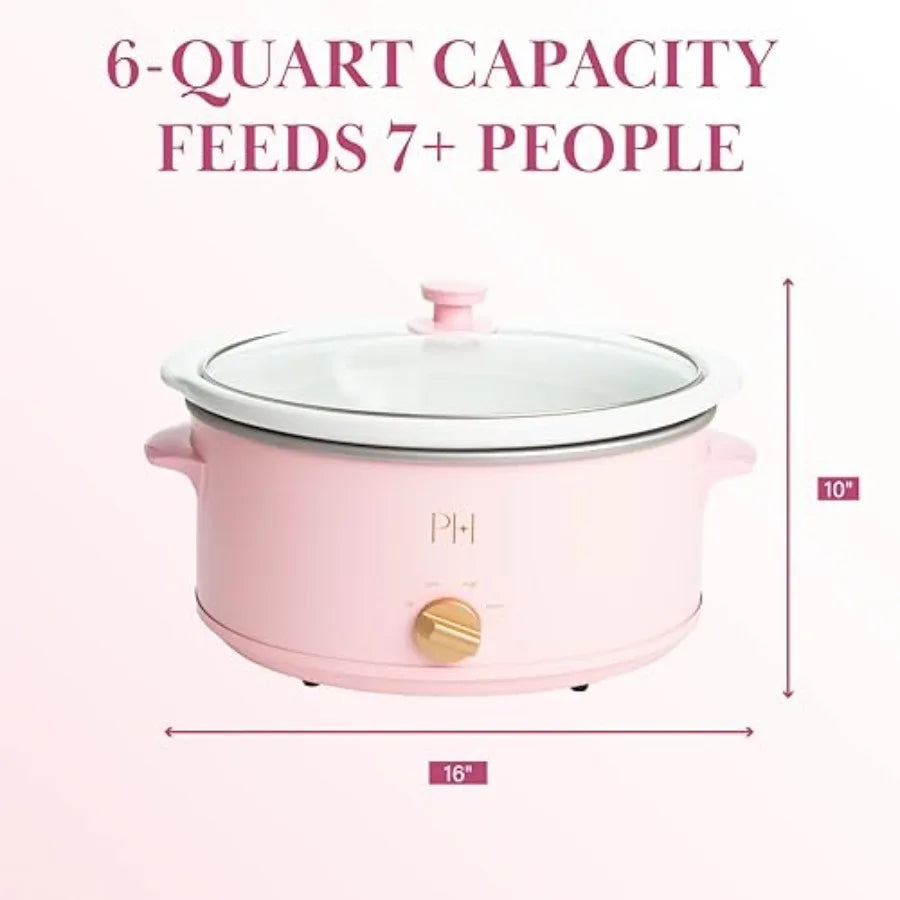 Manual Slow Cooker With Stoneware Insert And Three Settings