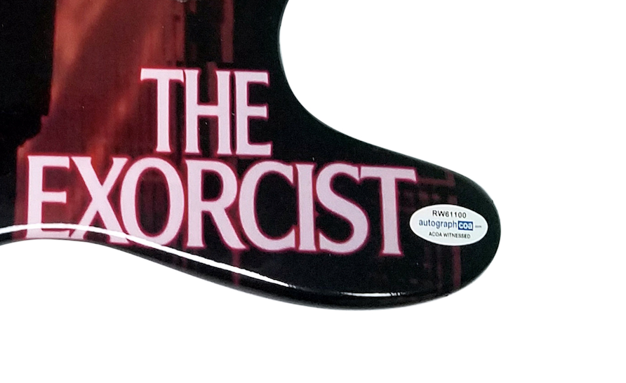 The Exorcist Linda Blair Signed Autographed Custom Photo Guitar ACOA Witness ITP