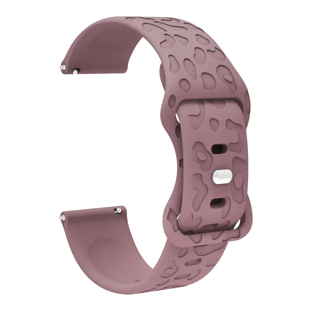 Amazfit Balance, GTR, GTS & Bip Leopard Print Silicone Band