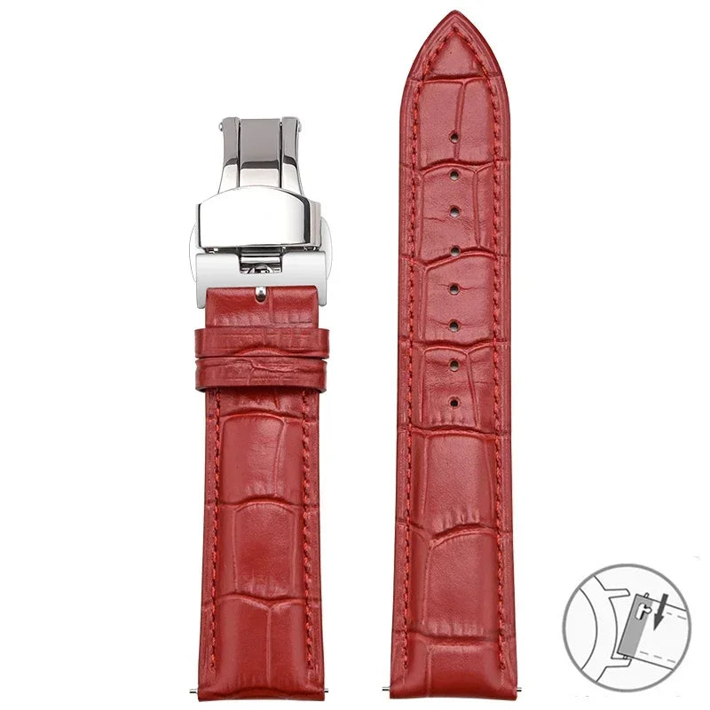 Garmin 14/18/20/22/24mm Quick Release Croc-Embossed Leather Band