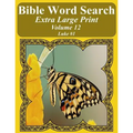 Bible Word Search Extra Large Print Volume 12: Luke #1 - Paperback