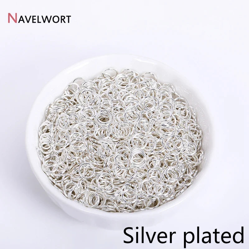 18K Gold Plated Split Rings for Jewelry Making | DIY Connector Rings