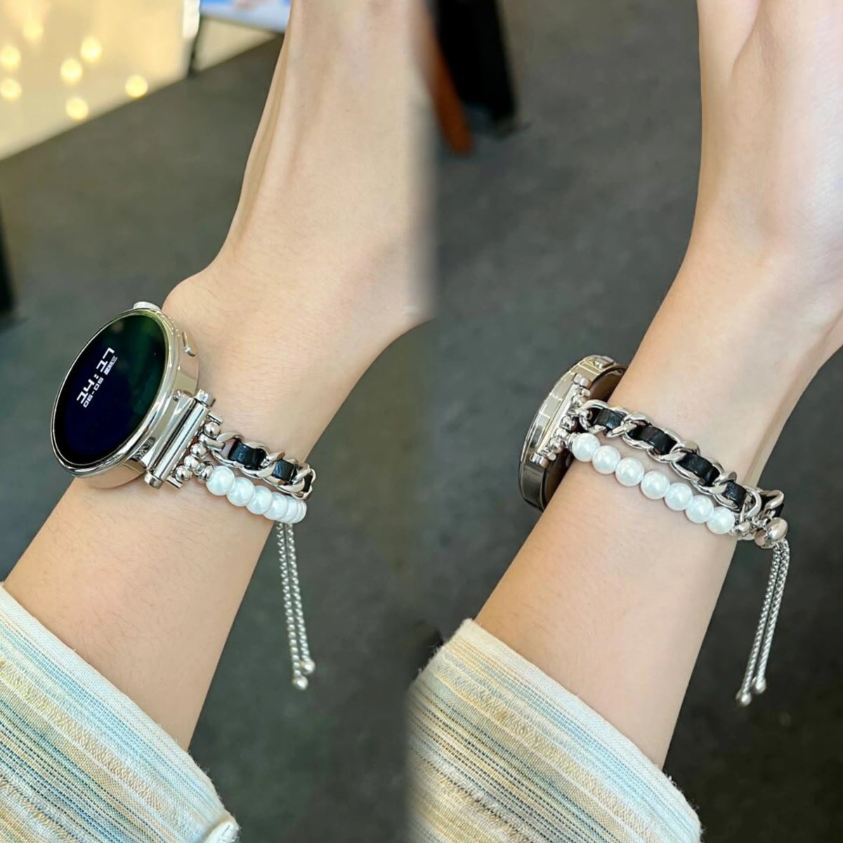 COROS PACE & APEX Women's Pearl Chain Bracelet