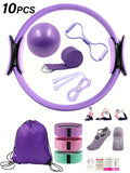 Pilates Yoga Fitness Set For Home Gym Equipment And Workouts
