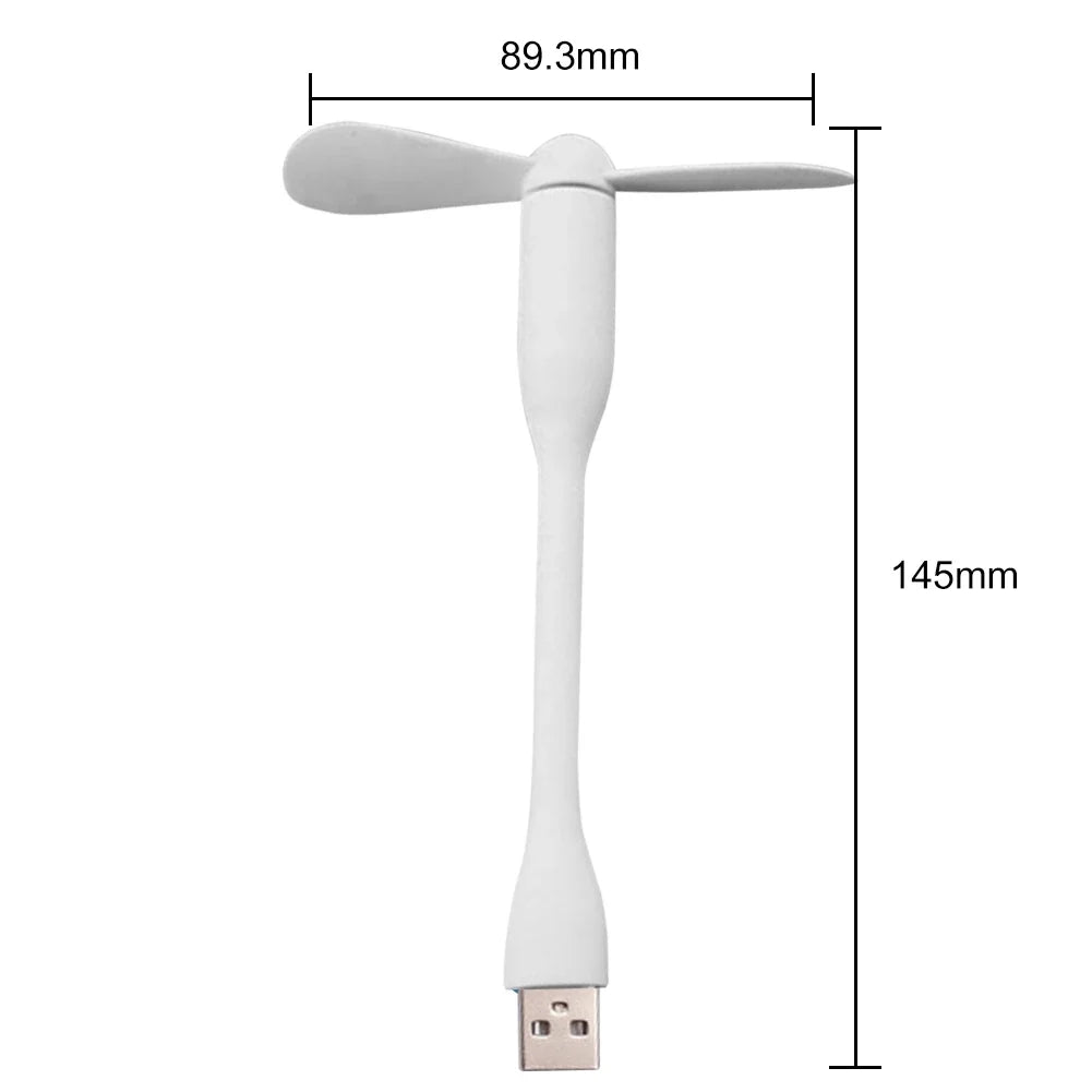 USB Mini Fan | Flexible Portable Phone Cooler for Travel