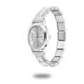 1PC 's Stainless Steel Round Simple Watch Bracelet Bangle for Friend