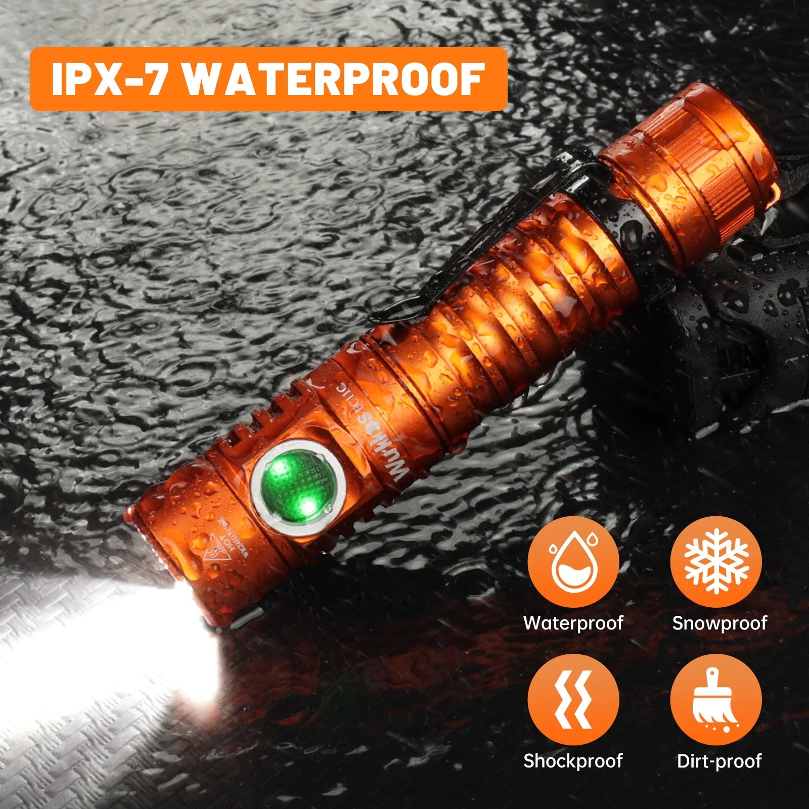 Wurkkos FC11C Flashlight Mountaineering Edition USB Type C Charging