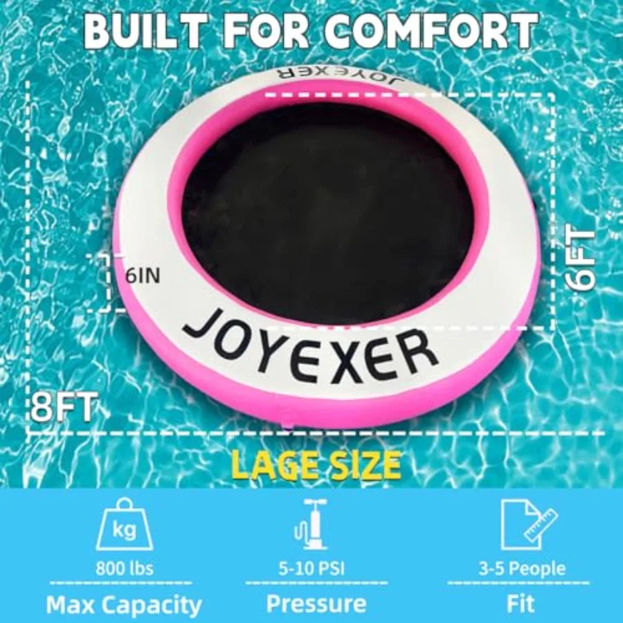 Round Inflatable Water Hammock For Adults Floating Dock Platform