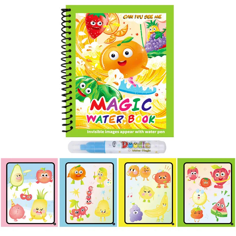 Reusable Water Drawing Book | Mess-Free Magic Painting Pad for Kids