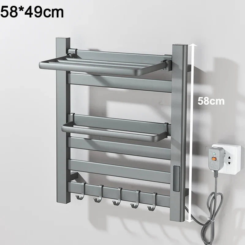 Shinesia Electric Towel Warmer Rack With Digital Display And Temperature Control