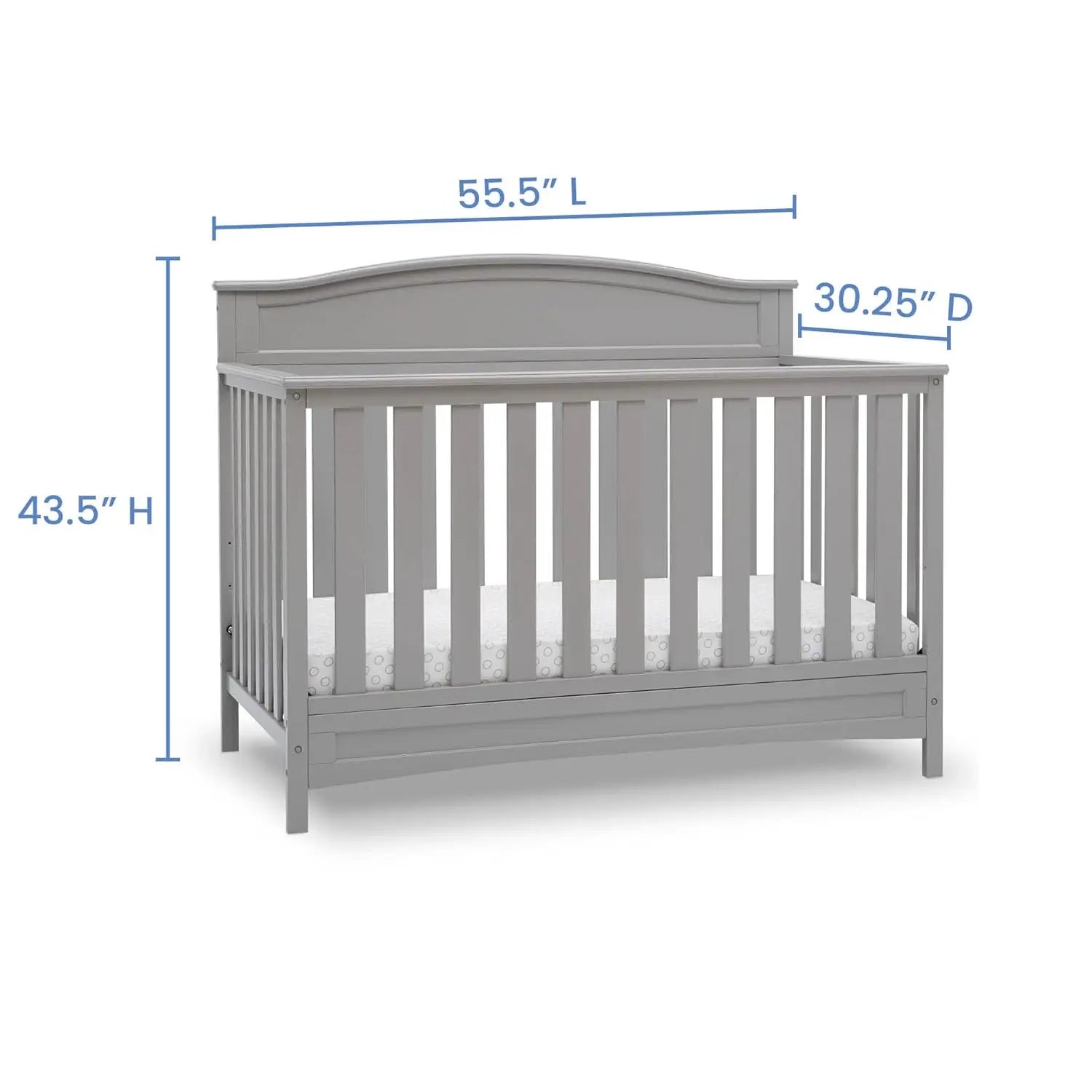 Emery 4-In-1 Convertible Baby Crib Pack Of 1 For Nursery