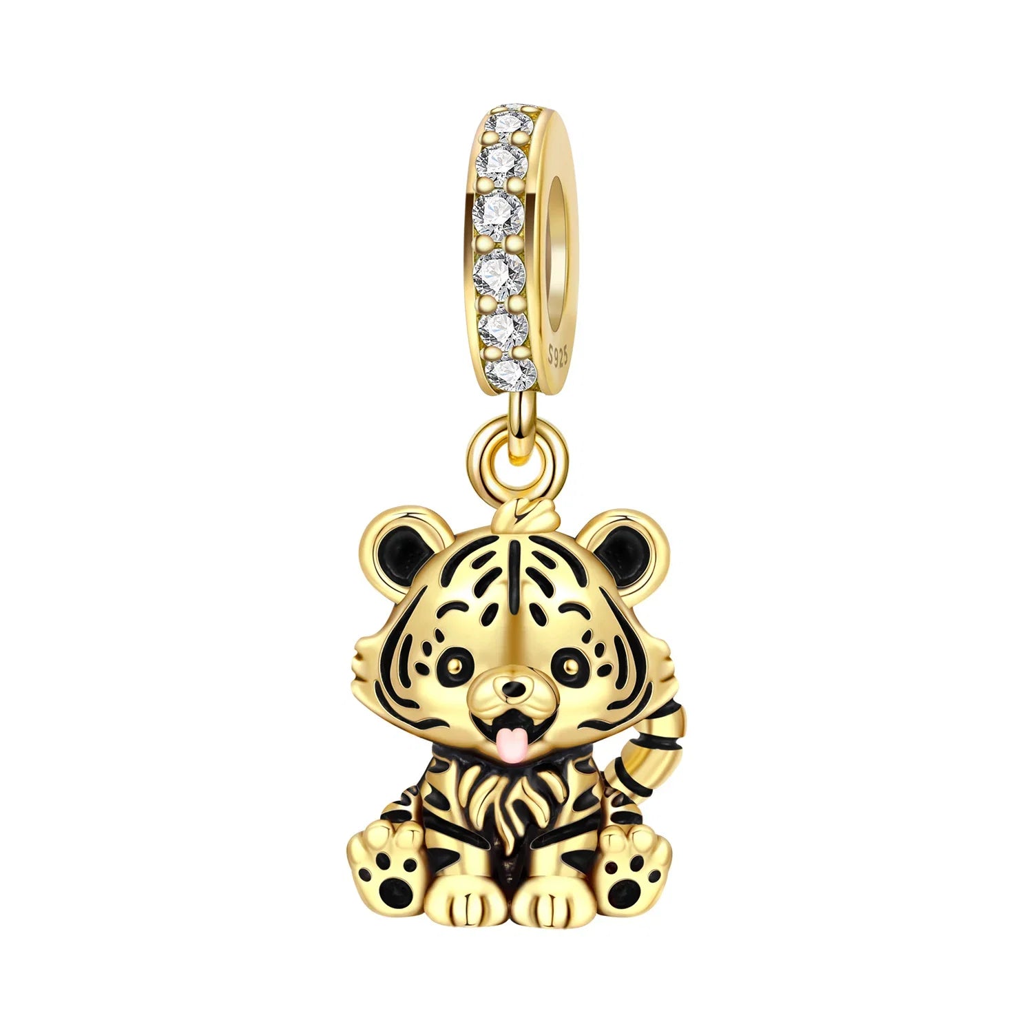 Hot Sale 925 Sterling Silver Dog Cat Cute Pet Animals Pendant Birthday Party Gift for Women Bangle Bracelet Necklace DIY Jewelry