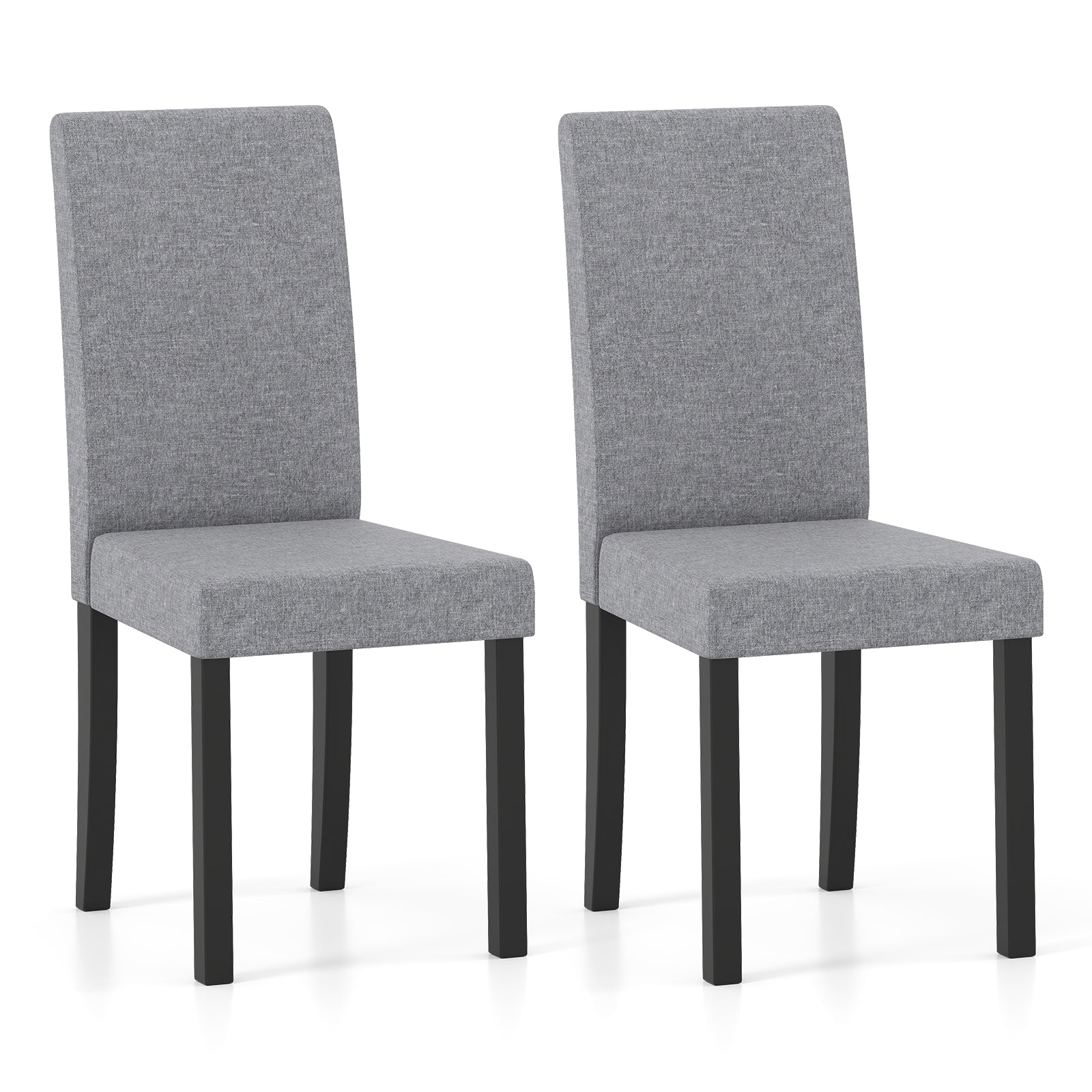 Set of 2 Dining Chair Mid-Century Modern Fabric Upholstered Parson Chairs