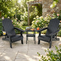 Folding Adirondack Chairs Set of 2 with Adjustable Backrest
