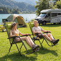 Zero Gravity Lounge Chairs Set of 2 with Cup Holders