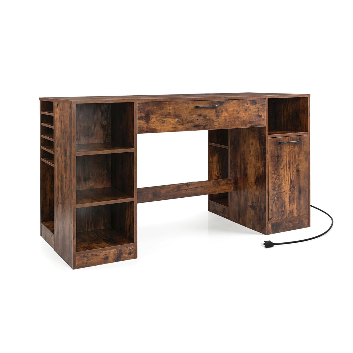 Sewing Table with Power Outlets and Storage Drawers