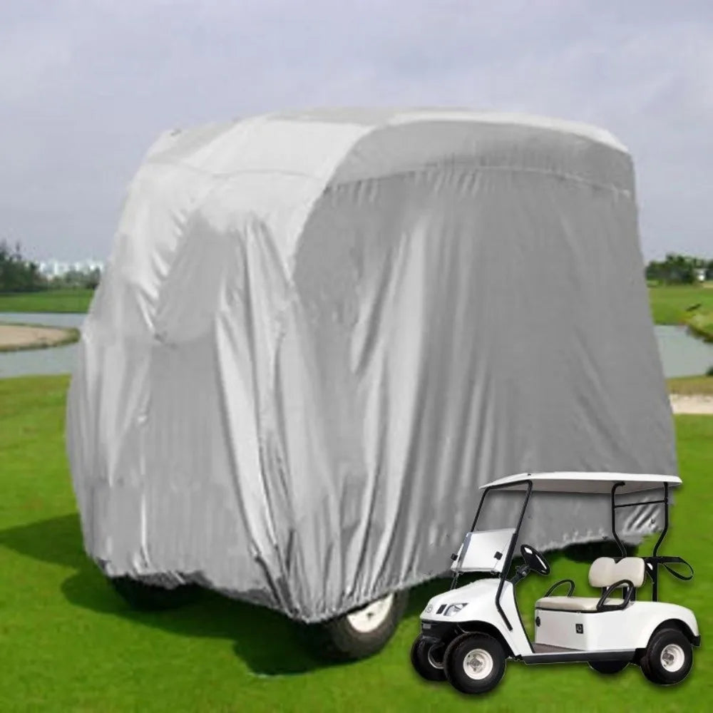 Silver Golf Cart Storage Cover, Waterproof, 3 Sizes