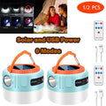 Powerful Solar LED Camping Lantern Waterproof Portable USB Rechargeable