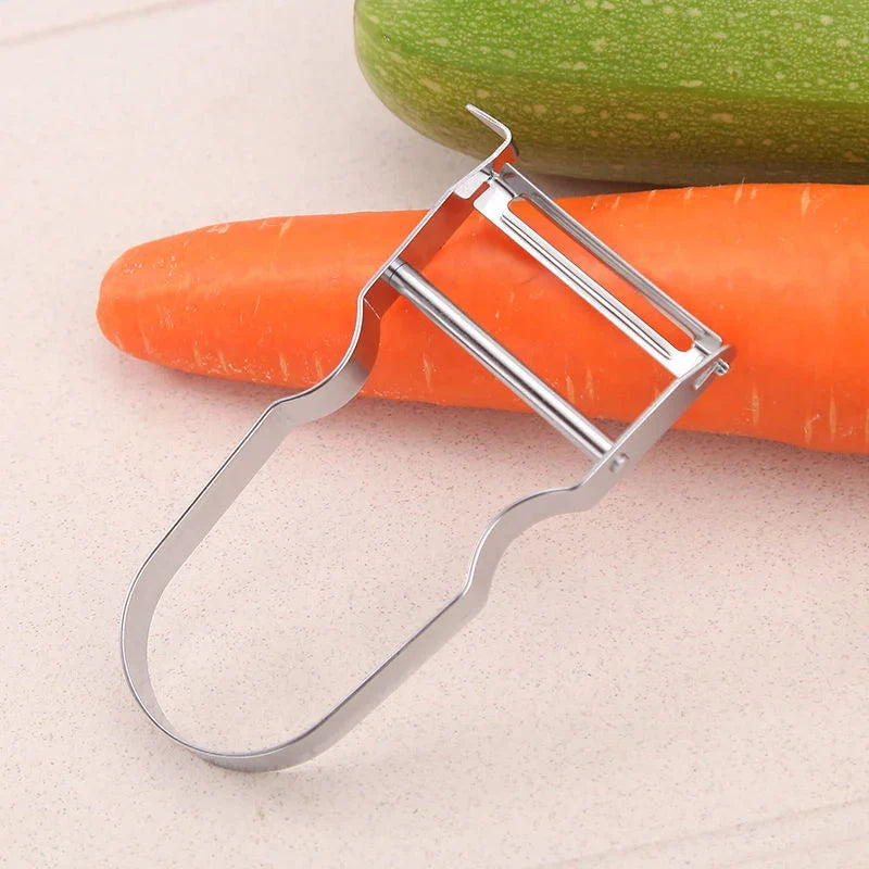 Stainless Steel Peeler | 2-in-1 Kitchen Fruit and Vegetable Slicer
