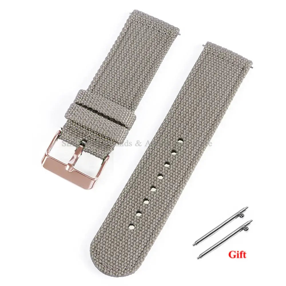 Garmin 18/20/22mm Quick Release Woven Nylon Band with Buckle Options