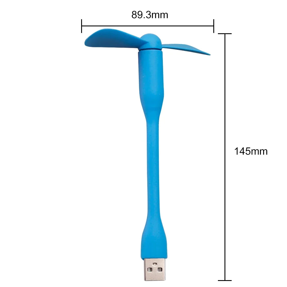 USB Mini Fan | Flexible Portable Phone Cooler for Travel