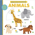 Animals: Slide and See First Words - Board Book