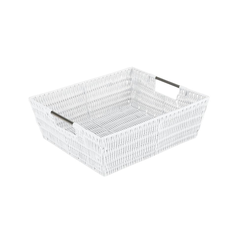 Shelf Rattan Tote 15''X13''X5''