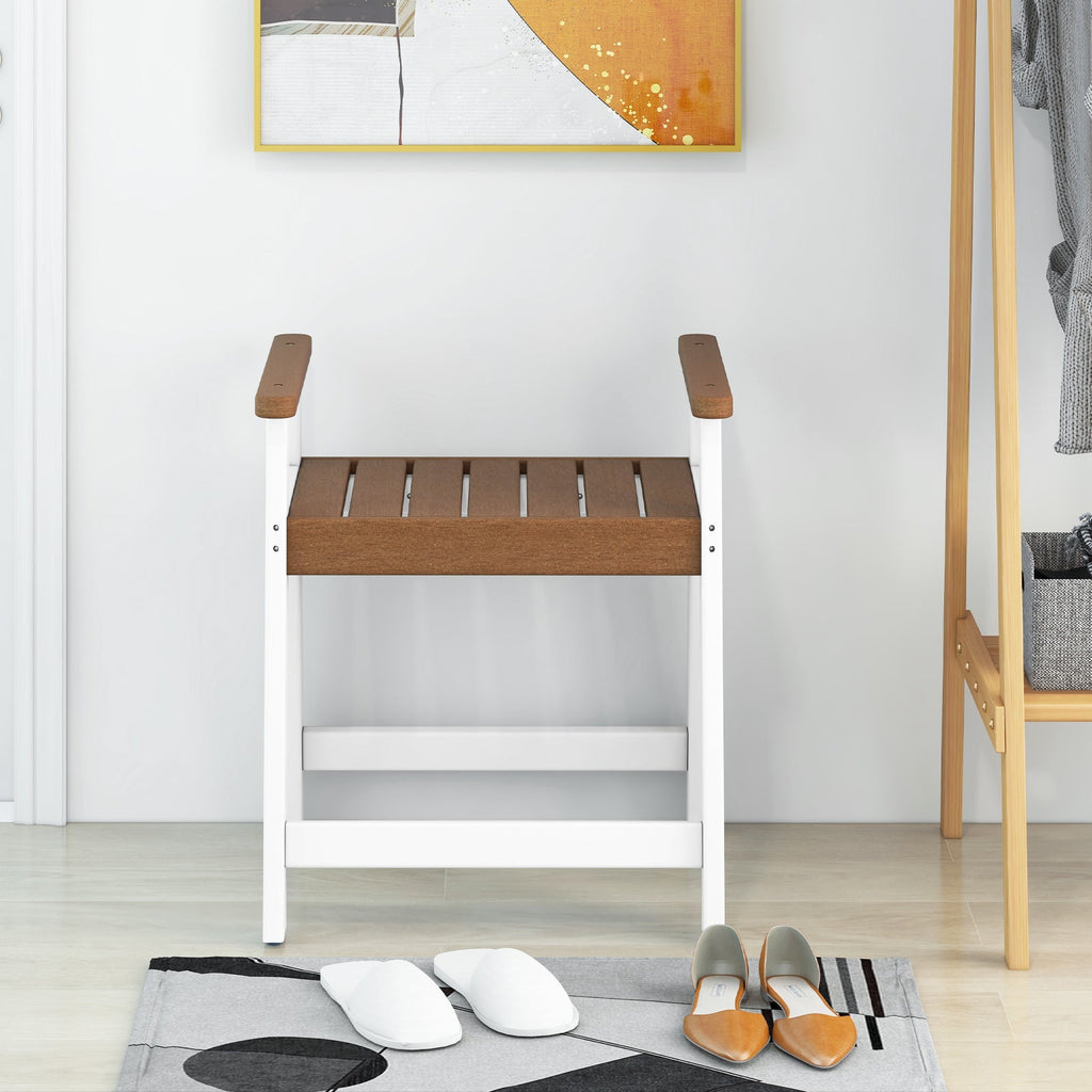 Shower Bench with Arms for Inside Shower Shaving Legs