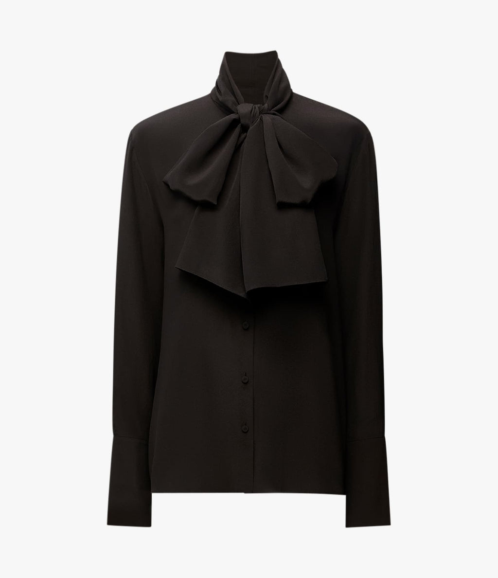 Signature Bow Blouse | Black
