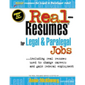 Real-Resumes for Legal & Paralegal Jobs - Paperback