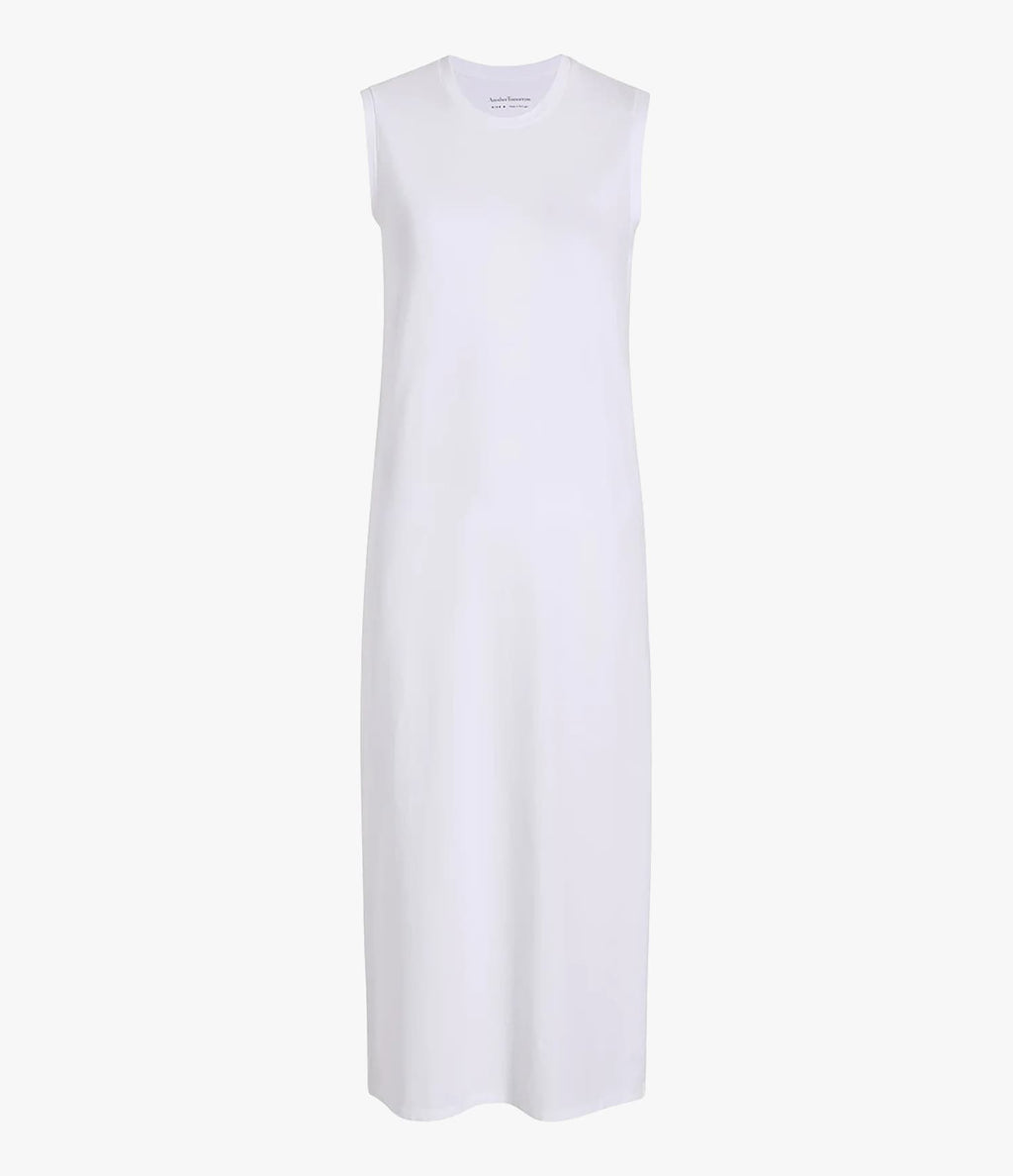 Sleeveless Tee Dress | White