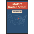 Map It United States: Travel Bucket List - Paperback