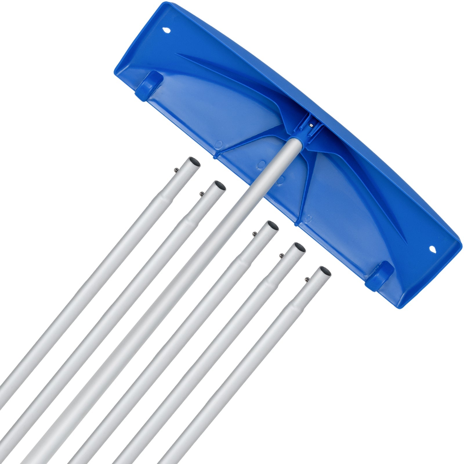 Snow Roof Rake with 24 Inch Wide Blade and Wheels