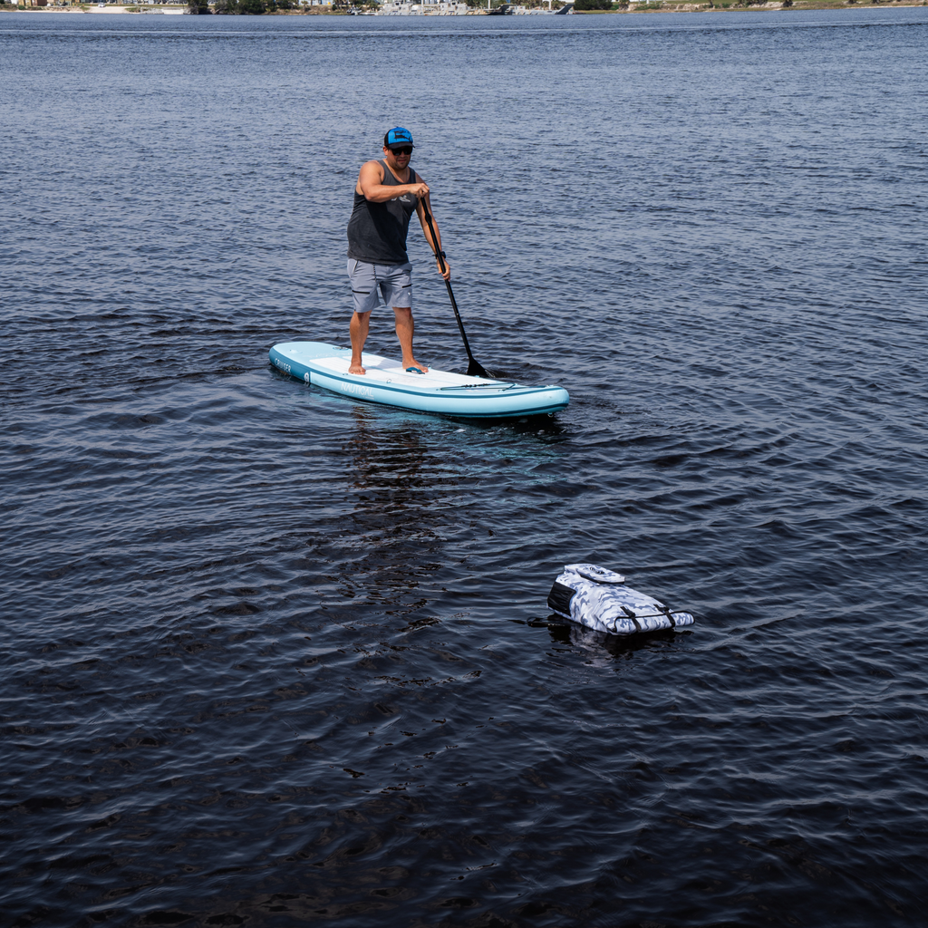 Waterproof Floating Backpack Dry Bag - Snow Camo