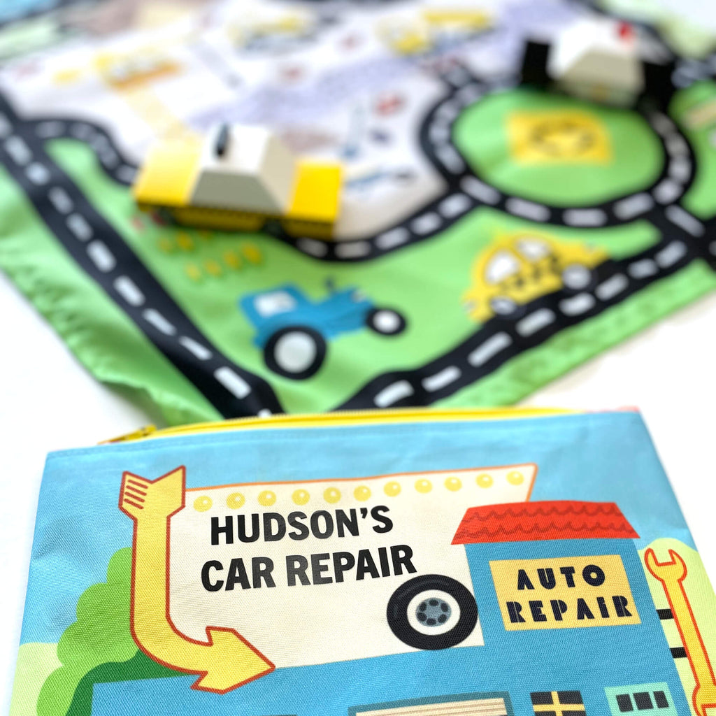 Toy Car Mat with Cars - All-in-One Travel Play Set