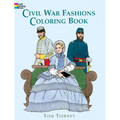 Civil War Fashions Coloring Book - Paperback