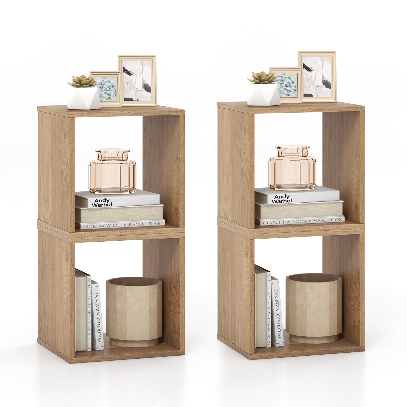 Cube Storage Organizer Set of 2 for Living Room Bedroom Study