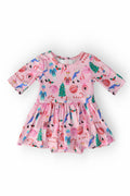 Sugarplum Fairy 3/4 Sleeve Twirl Bodysuit