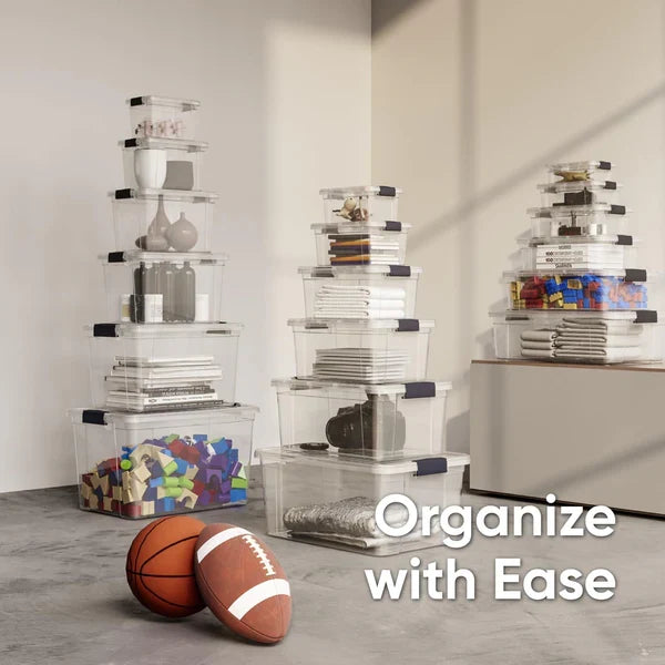 Superio 11 Qt Clear & Sleek Storage Bins