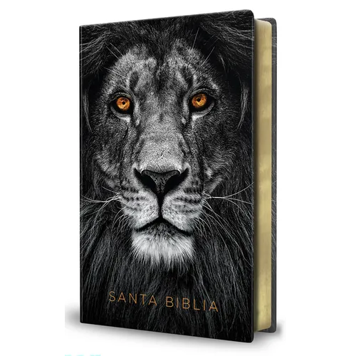 Biblia Rvr 1960 Letra Grande Tamaño Manual, Símil Piel León de Juda / Spanish Bible Rvr 1960 Handy Size Large Print Imitation Leather Lion of Judah - Bonded Leather