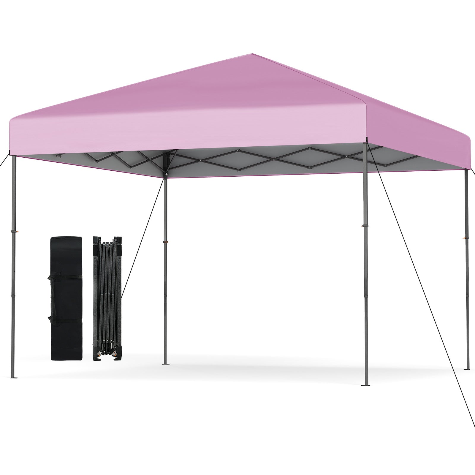 10 X 10 Feet Pop up Canopy Tent with Portable Carrying Bag and 8 Stakes