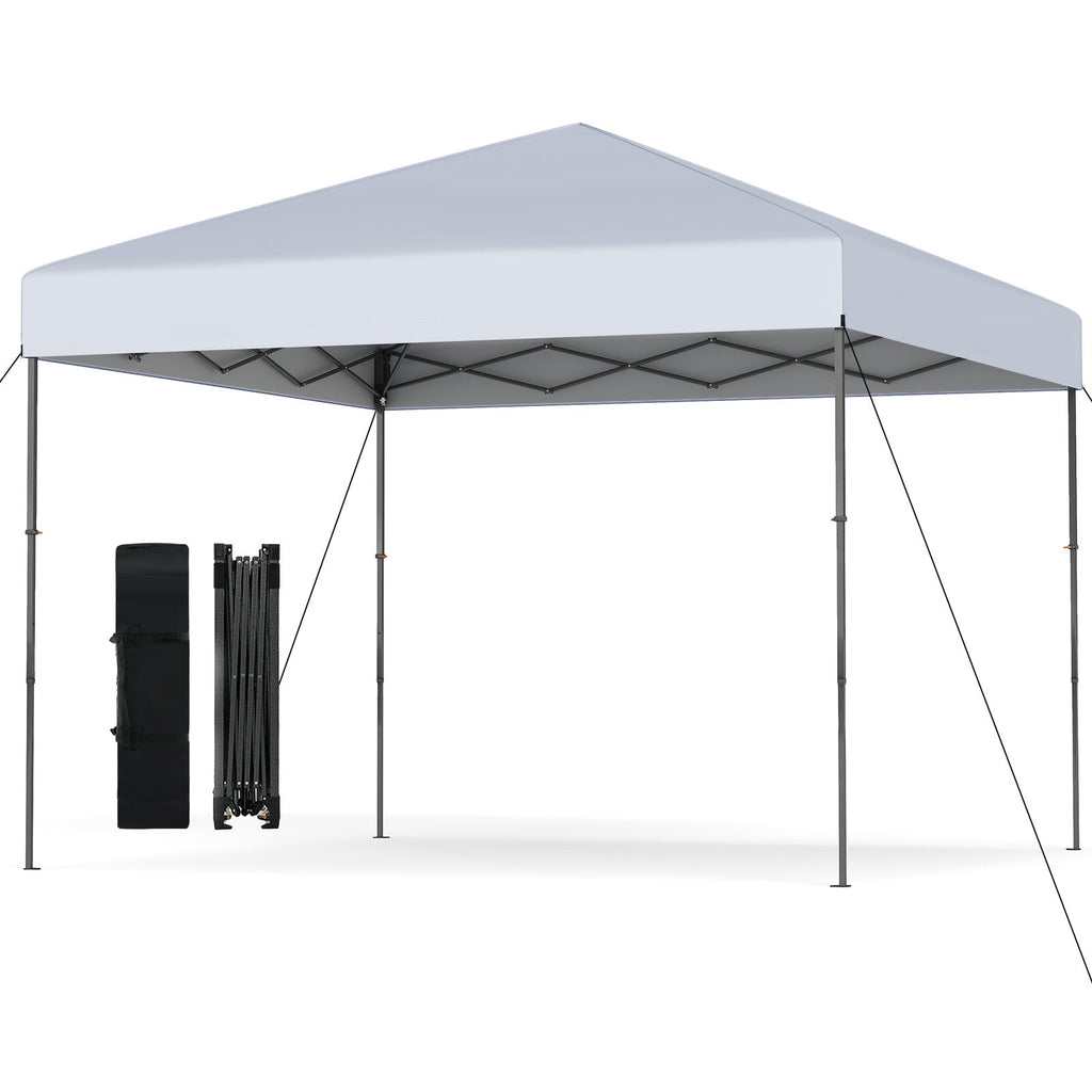 10 X 10 Feet Pop up Canopy Tent with Portable Carrying Bag and 8 Stakes