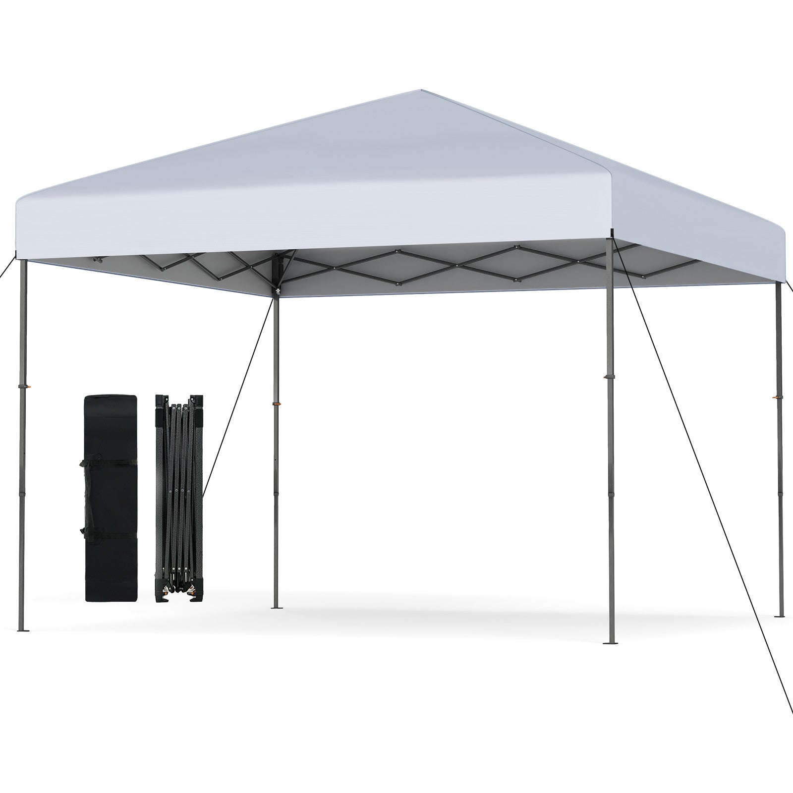 10 X 10 Feet Pop up Canopy Tent with Portable Carrying Bag and 8 Stakes